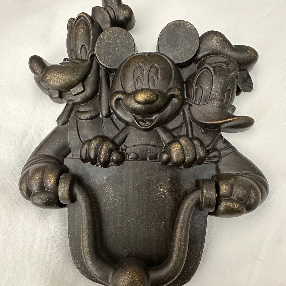 Disney Mickey Donald and Goofy Door Knocker Made in China Size Around 9" X 7"